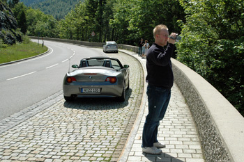 ... am Sylvenstein-Stausee in Richtung Achenpass ...