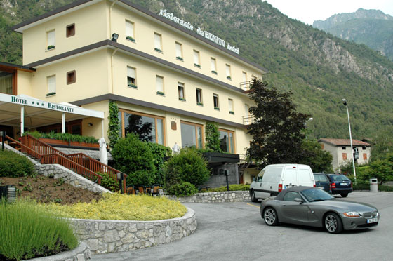 ... Hotel da BENITO in Ponte nelle Alpi (Belluno) kurz vor Venedig ...