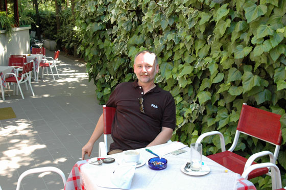 ... wir sind in Bellaria im Hotel Parini angekommen ...