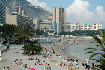 ... faszinierend - der Strand von Monte Carlo...