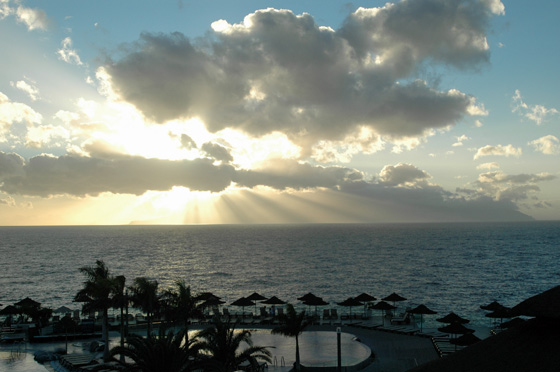 ... auf Teneriffa im Hotel Barcelo de Santiago - fantastische Stimmung ...