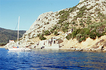 ... ein wunderschöne Bucht auf Lesbos...