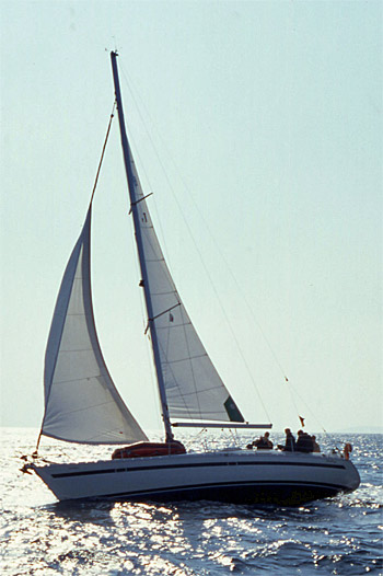 ... wir segeln von der Insel Oinusa nach Dalyanköy ...